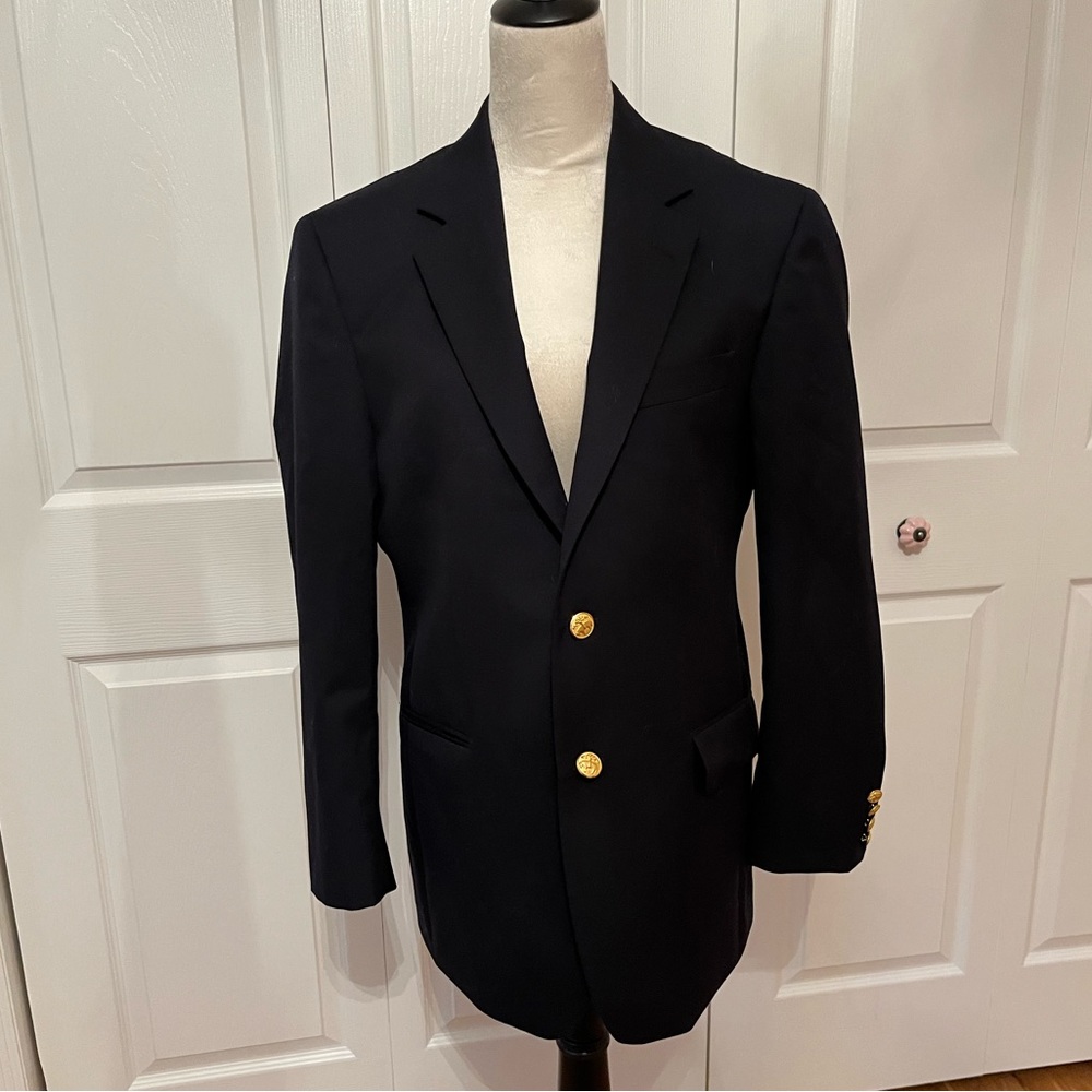 Brooks Brothers Mens Navy Blazer size 38 short